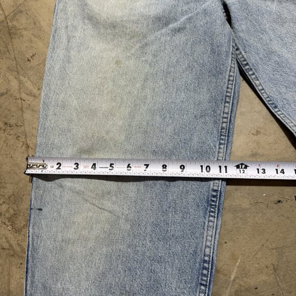 VINTAGE Levis Denim Jeans Mens 33x32 SilverTab 560 Wide Grunge USA 90s Y2K - Picture 4 of 12